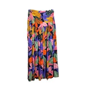 Anthropologie ATL Abel the label multicolor‎ tiered skirt size XS brand new